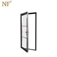 Double leaf fireproof aluminum interior door